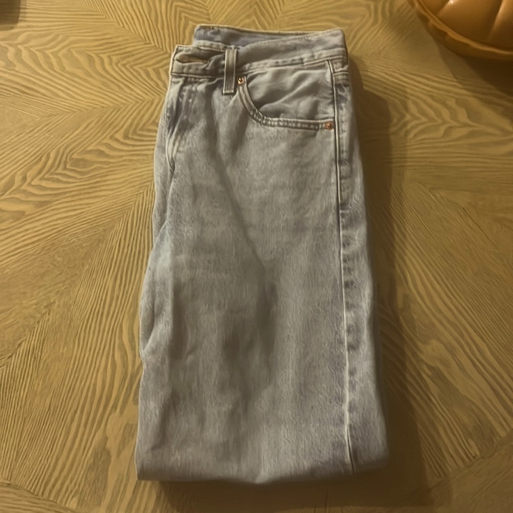 Buckle jeans.